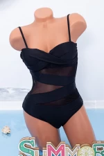 Ženski jednodijelni kupaći kostim Y1919 Crna | Meina