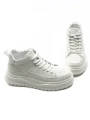 Ghete Barbati din piele naturala 7793 WHITE | ADVANCER