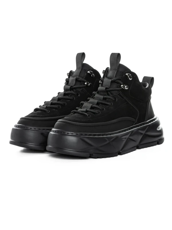 Ghete Barbati din piele naturala 88860 BLACK | ADVANCER