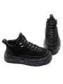 Ghete Barbati din piele naturala 88860 BLACK | ADVANCER
