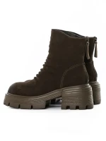 Ghete Dama din piele naturala D28-3F KHAKI | ADVANCER