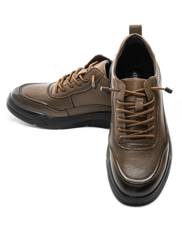 Ghete Barbati din piele naturala 919088-F KHAKI | ADVANCER