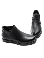 Ghete Barbati din piele naturala L225311 BLACK | ADVANCER