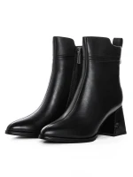 Niske čizme s debelim potplatom K107-55-B81A Crna Jose Simon