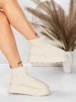 Ghete UG Dama 8733 BEIGE | MEI