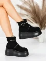 Ghete Dama cu Platforma 56WL15 BLACK | MEI