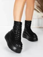 Ghete Dama cu Platforma 56WL11 BLACK | MEI
