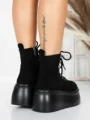 Ghete Dama cu Platforma 56WL16 BLACK | MEI