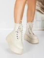 Ghete Dama cu Platforma 56WL16 BEIGE | MEI