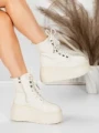 Ghete Dama cu Platforma 56WL16 BEIGE | MEI