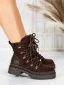 Ghete Dama cu Platforma 5AH67 BROWN | MEI