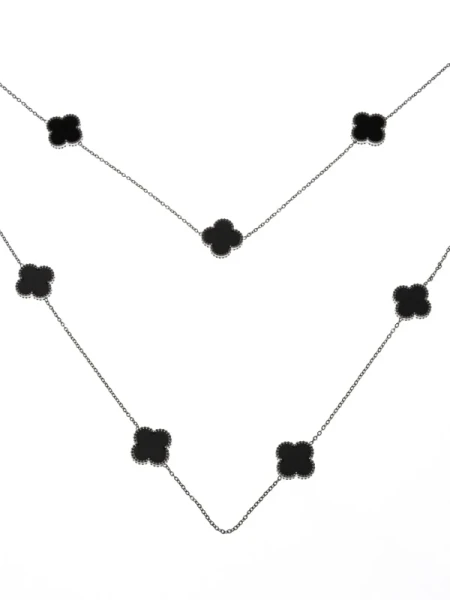 Colier YP-38 ARGINTIU-NEGRU | MEI