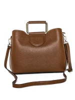 Ženske torbe od prave kože GD52 Smeđa | Forseti