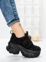 Pantofi Sport Dama cu Platforma 1A05 BLACK | MEI