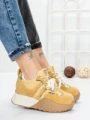 Pantofi Sport Dama cu Platforma 3A1-1 YELLOW | MEI