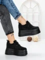 Pantofi Sport Dama cu Platforma 3591-8 BLACK | MEI
