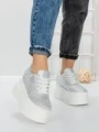 Pantofi Sport Dama cu Platforma 3591-6 WHITE | MEI
