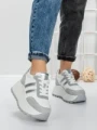 Pantofi Sport Dama cu Platforma 3596 SILVER | MEI