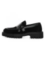 Pantofi Casual Barbati din piele naturala 5NXE66 BLACK | PANTOFUL