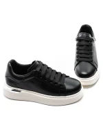 Pantofi Sport Barbati din piele naturala 5303 BLACK | ADVANCER