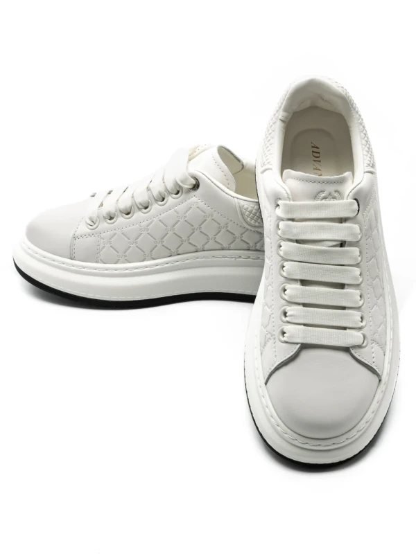 Pantofi Sport Barbati din piele naturala 5301 WHITE | ADVANCER