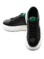 Pantofi Sport Barbati din piele naturala 5302 BLACK-GREEN | ADVANCER