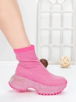 Pantofi Sport Dama cu Platforma 5WL110 ROSEO | MEI