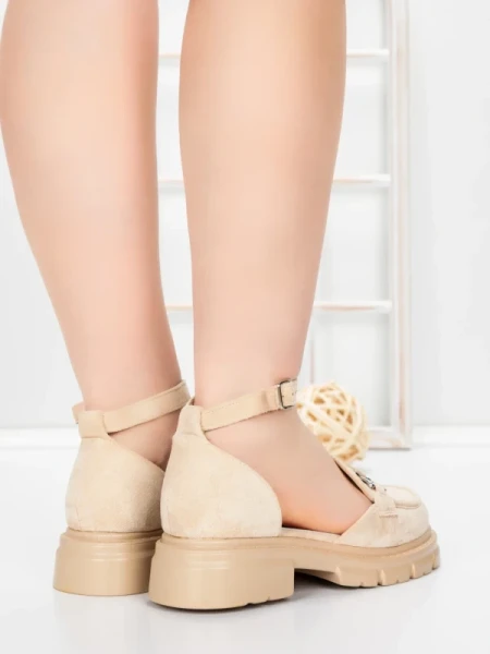 Pantofi Casual Dama 5H59 BEIGE | MEI