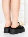 Papuci Dama cu Platforma 5WL113 BLACK | MEI