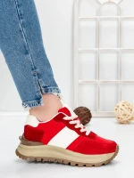 Sneakers Dama 5WL117 RED | MEI