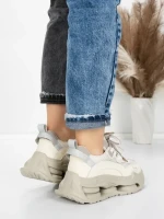 Pantofi Sport Dama din piele naturala 36868-1 CREAM | ADVANCER