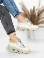 Pantofi Sport Dama din piele naturala 36868-1 CREAM | ADVANCER