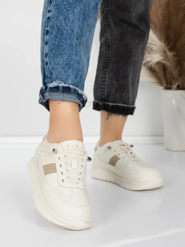 Pantofi Sport Dama din piele naturala KM5503 APRICOT | ADVANCER