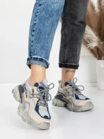 Pantofi Sport Dama din piele naturala Y5757-1 BLUE | ADVANCER
