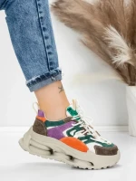 Pantofi Sport Dama din piele naturala 36899 BROWN | ADVANCER