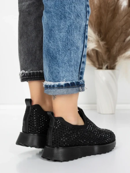 Sneakers Dama 5H67 BLACK | MEI