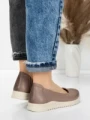 Balerini Dama din piele naturala 6651 DARK APRICOT | ADVANCER