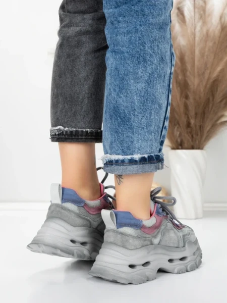 Pantofi Sport Dama din piele naturala HY2926-1 PINK | FRANCO GERARDO