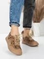 Pantofi Sport Dama din piele naturala 2536 KHAKI | FRANCO GERARDO