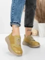 Pantofi Sport Dama din piele naturala 16-2 GREEN | FRANCO GERARDO