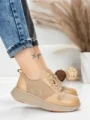 Pantofi Sport Dama din piele naturala 16-2 APRICOT | FRANCO GERARDO