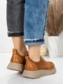 Pantofi Sport Dama din piele naturala 16-2 BROWN | FRANCO GERARDO