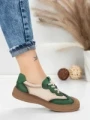 Pantofi Sport Dama din piele naturala 65852 GREEN | FRANCO GERARDO