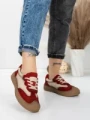 Pantofi Sport Dama din piele naturala 65852 RED | FRANCO GERARDO