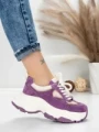 Pantofi Sport Dama din piele naturala HY1333 PURPLE-CREAM | FRANCO GERARDO