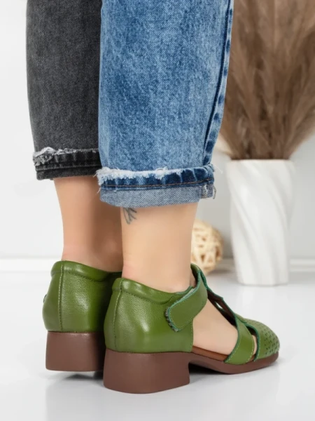 Sandale Dama din piele naturala 1171 GREEN | FORMATIONE