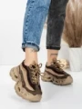 Pantofi Sport Dama din piele naturala HY6376 COFFEE | FRANCO GERARDO