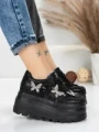 Pantofi Sport Dama cu Platforma 6208-36 BLACK | MEI