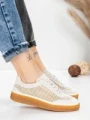 Pantofi Sport Dama din piele naturala 2501-1 CREAM | ADVANCER