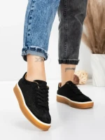 Pantofi Sport Dama din piele naturala 2501-1 BLACK | ADVANCER